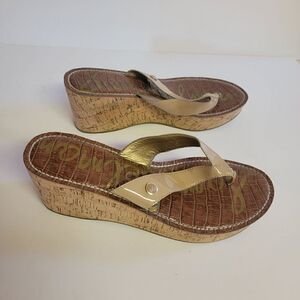 Sam Edelman romy cork wedges size 9.5